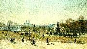 Lepine, Stanislas place de la concorde oil painting